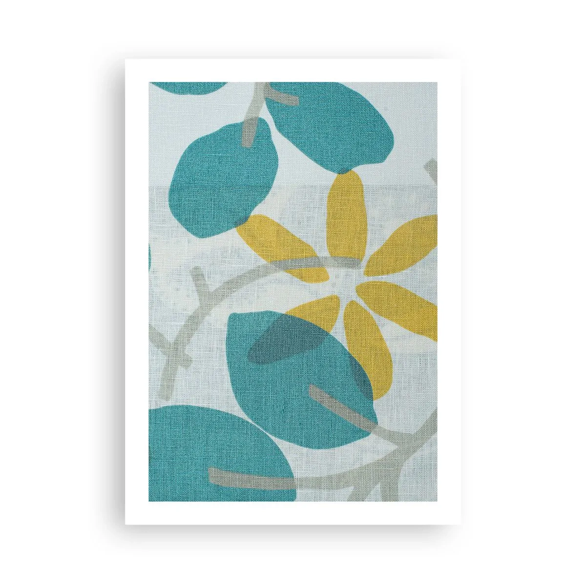 Poster - Printre frunzele de azur - 50x70 cm