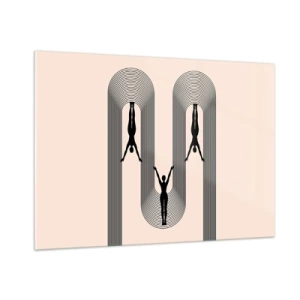 Tablou pe sticlă - Cu susul în jos - 100x70 cm