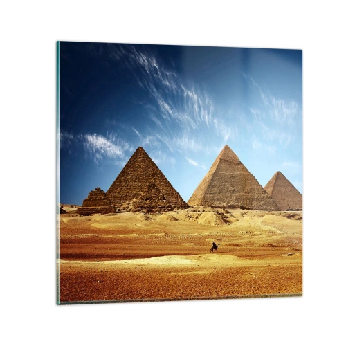 Tablou pe sticlă - 40 de secole vă privesc - 70x70 cm