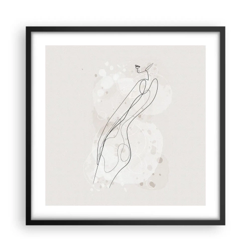 Poster în ramă neagră - Să rătăcești cu privirea - 50x50 cm