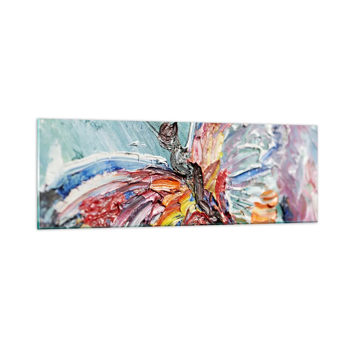 Tablou pe sticlă - Pictat de natura - 90x30 cm