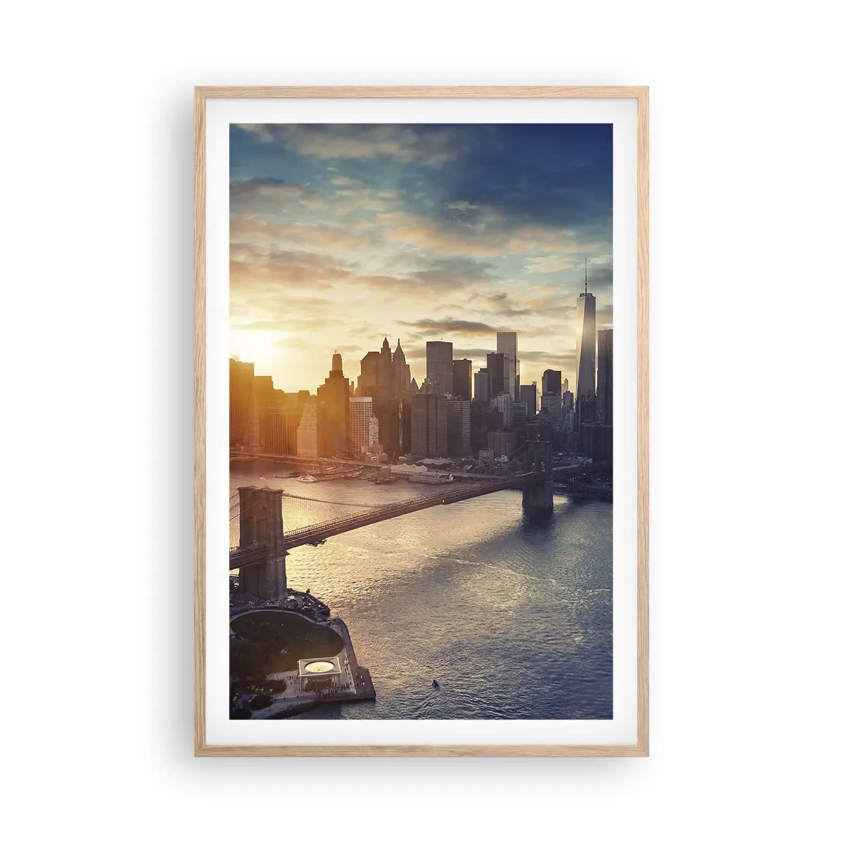 Poster în ramă de stejar deschis - Un monument al culturii occidentale - 61x91 cm