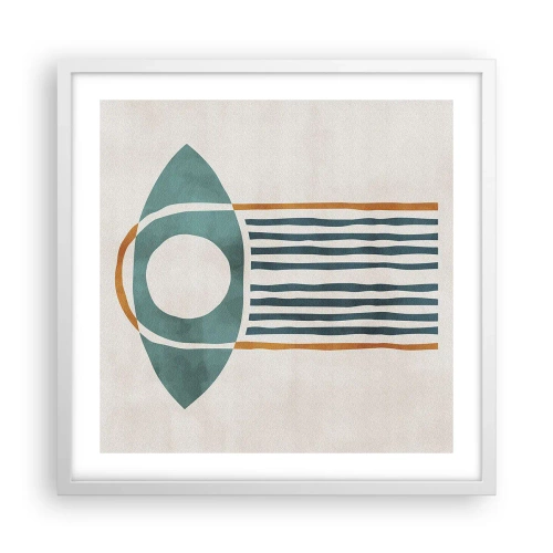 Poster în ramă albă - Semne și ritualuri - 50x50 cm