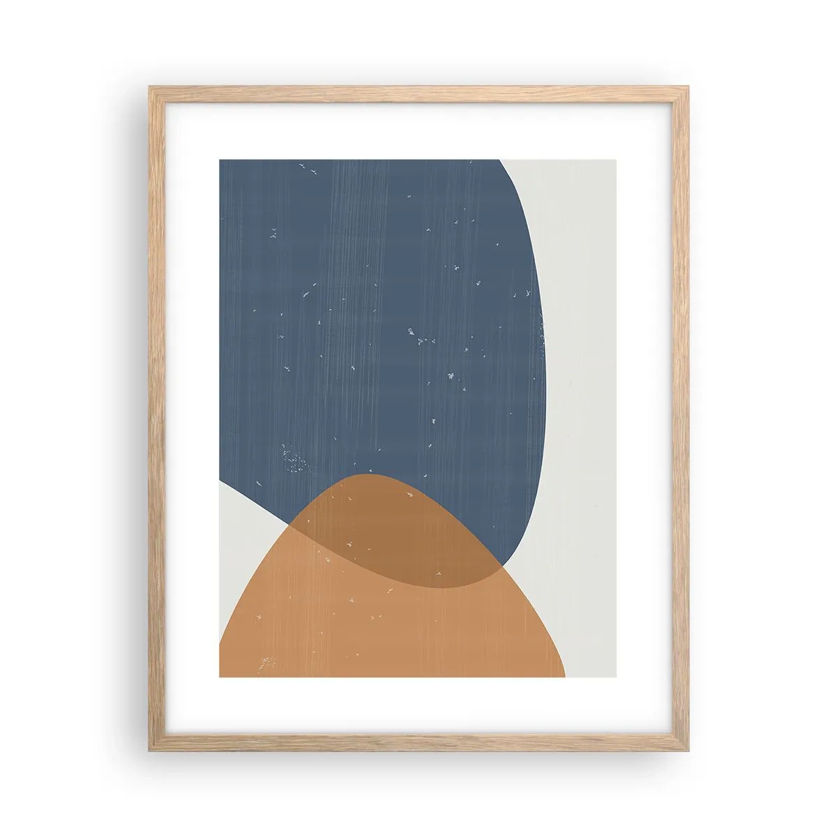 Poster în ramă de stejar deschis - Ovale și influențe - 40x50 cm