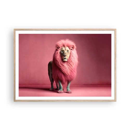 Poster în ramă de stejar deschis - Și nu-ți mai este frică - 100x70 cm