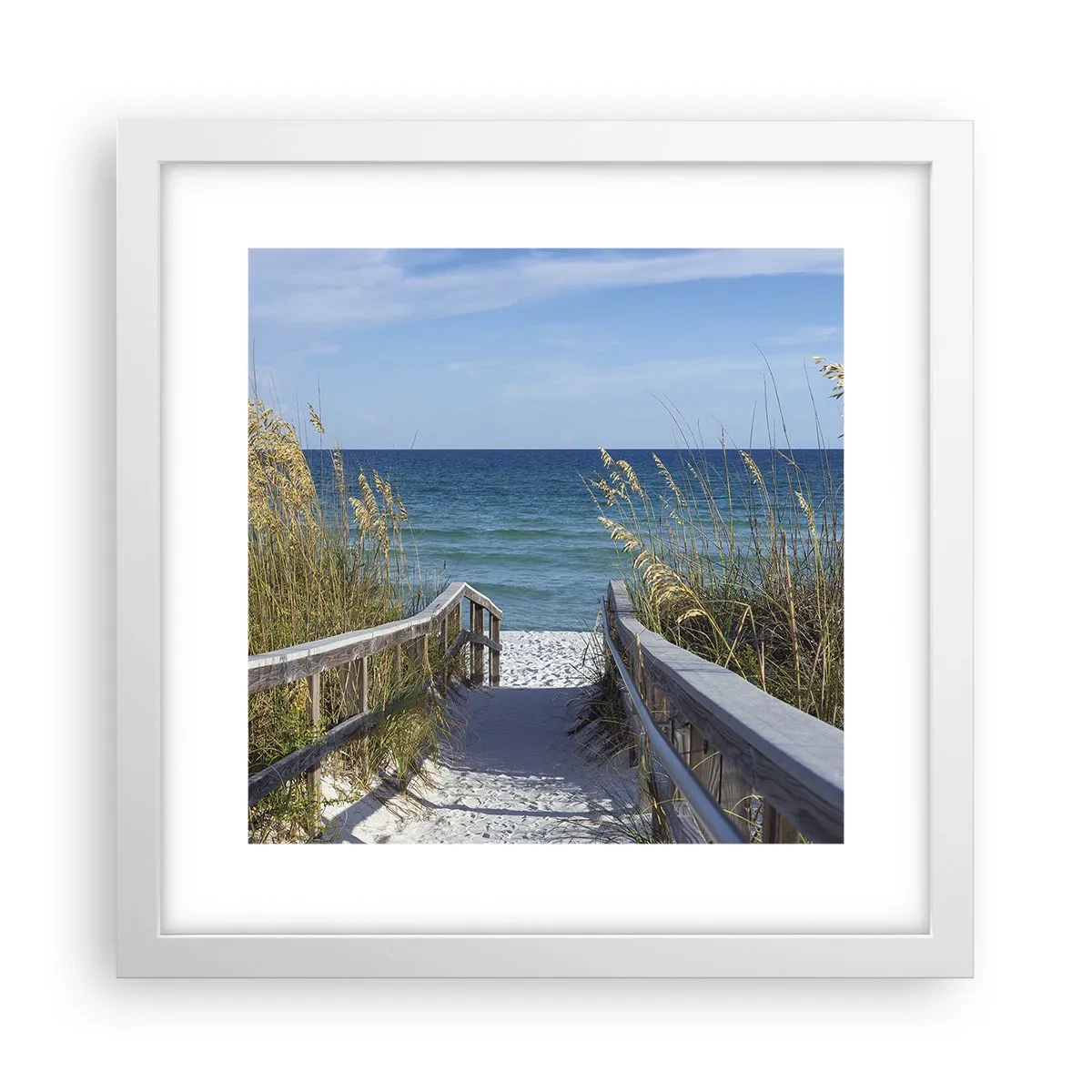 Poster în ramă albă - În soare, în vânt - 30x30 cm