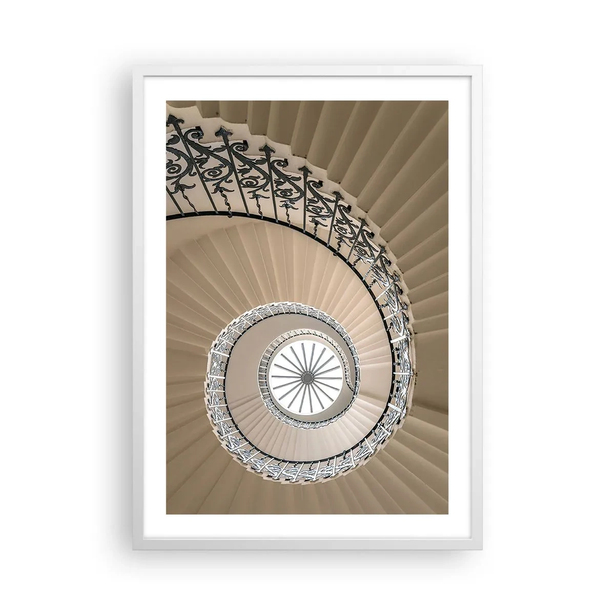 Poster în ramă albă - În interiorul cochiliei - 50x70 cm