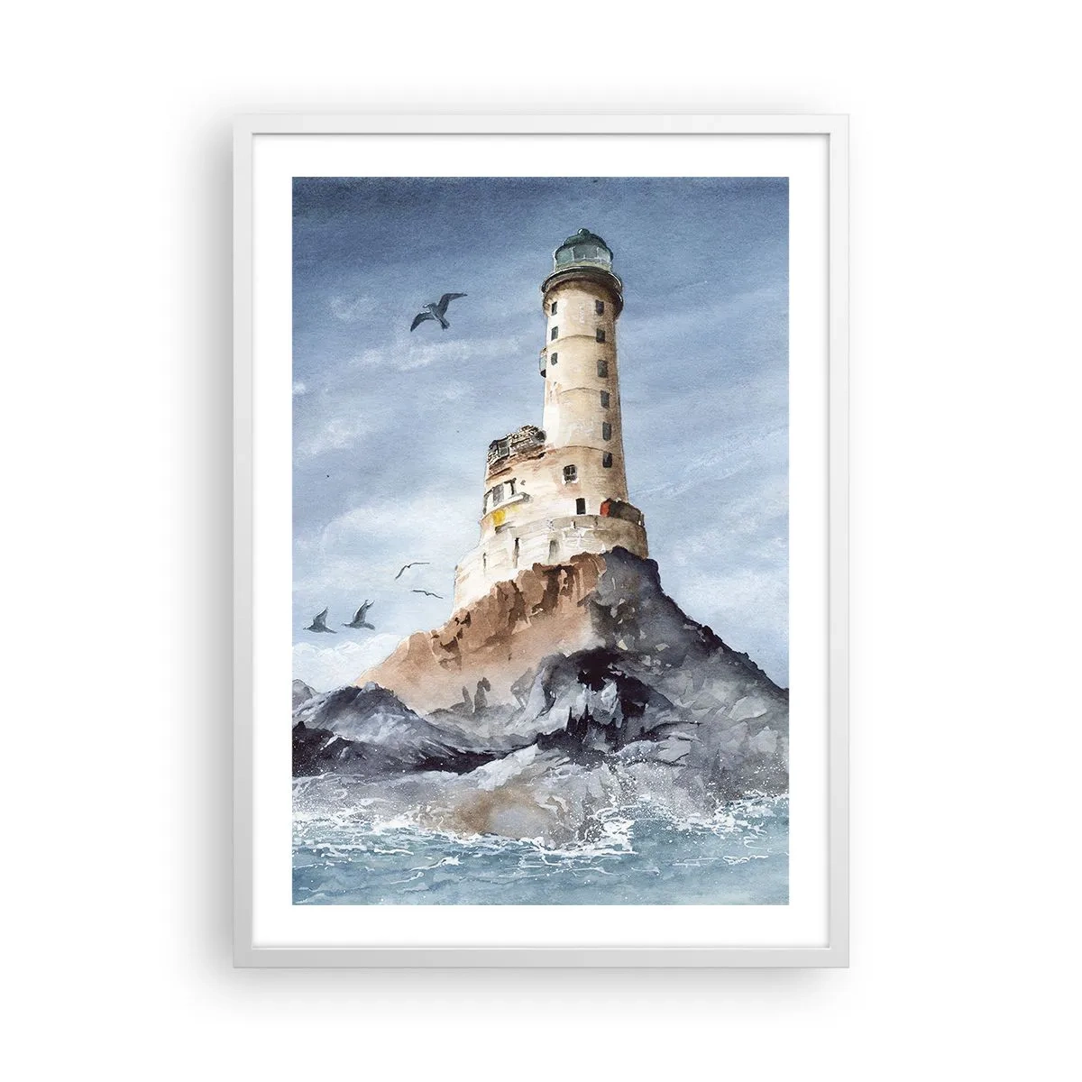 Poster în ramă albă - Invincibil - 50x70 cm