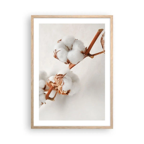 Poster în ramă de stejar deschis - Numai îmbrățișări - 50x70 cm