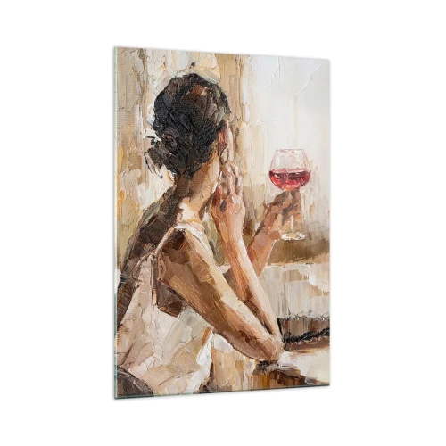 Tablou pe sticlă - Gustul unui moment bun - 70x100 cm