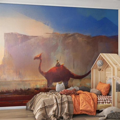 Tapet Standard Eco - Dacă nu ar fi dispărut - Abstracția, Dinozaur, Fantezie - 450x315 cm