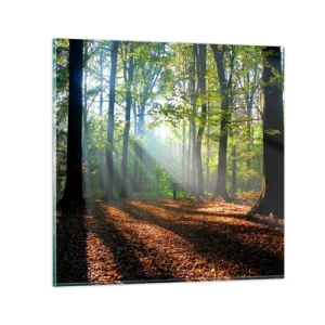 Tablou pe sticlă - Străluciri și umbre - 30x30 cm