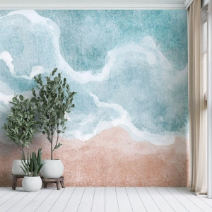 Tapet Premium Canvas - Abstracția norilor - plajă, Peisaj, Mare - 100x70 cm