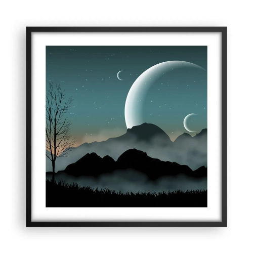 Poster în ramă neagră - Carnavalul unei nopți înstelate - 50x50 cm