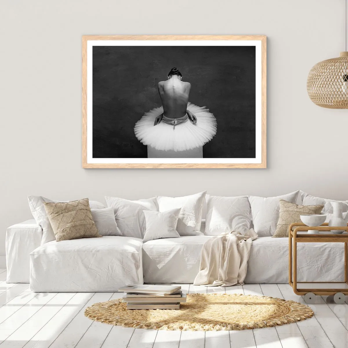 Poster în ramă de stejar deschis - Chiar înflorește - 100x70 cm