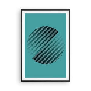 Poster în ramă neagră - Cercul - o variație geometrică - 61x91 cm