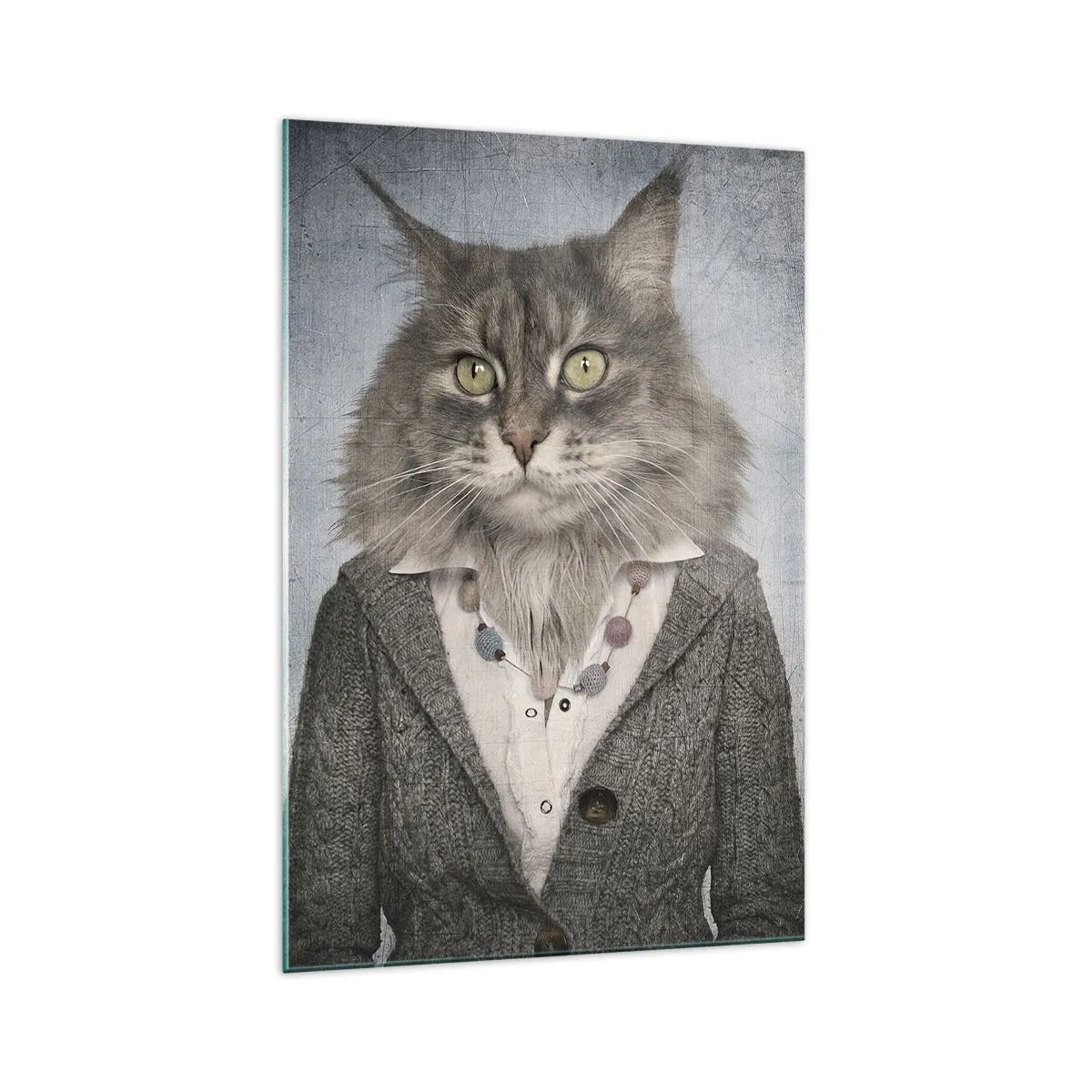 Tablou pe sticlă - Blănurile sunt din nou la modă - 70x100 cm