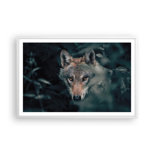 Poster în ramă albă - Vânător - 91x61 cm