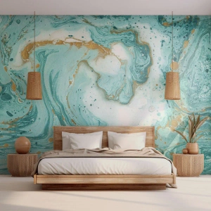 Fototapetă personalizată Premium Canvas - Sub marele val al perioadei Edo - Abstracția, Bucată, Grafică