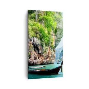 Tablou pe pânză - Invitație la o călătorie exotică - 45x80 cm