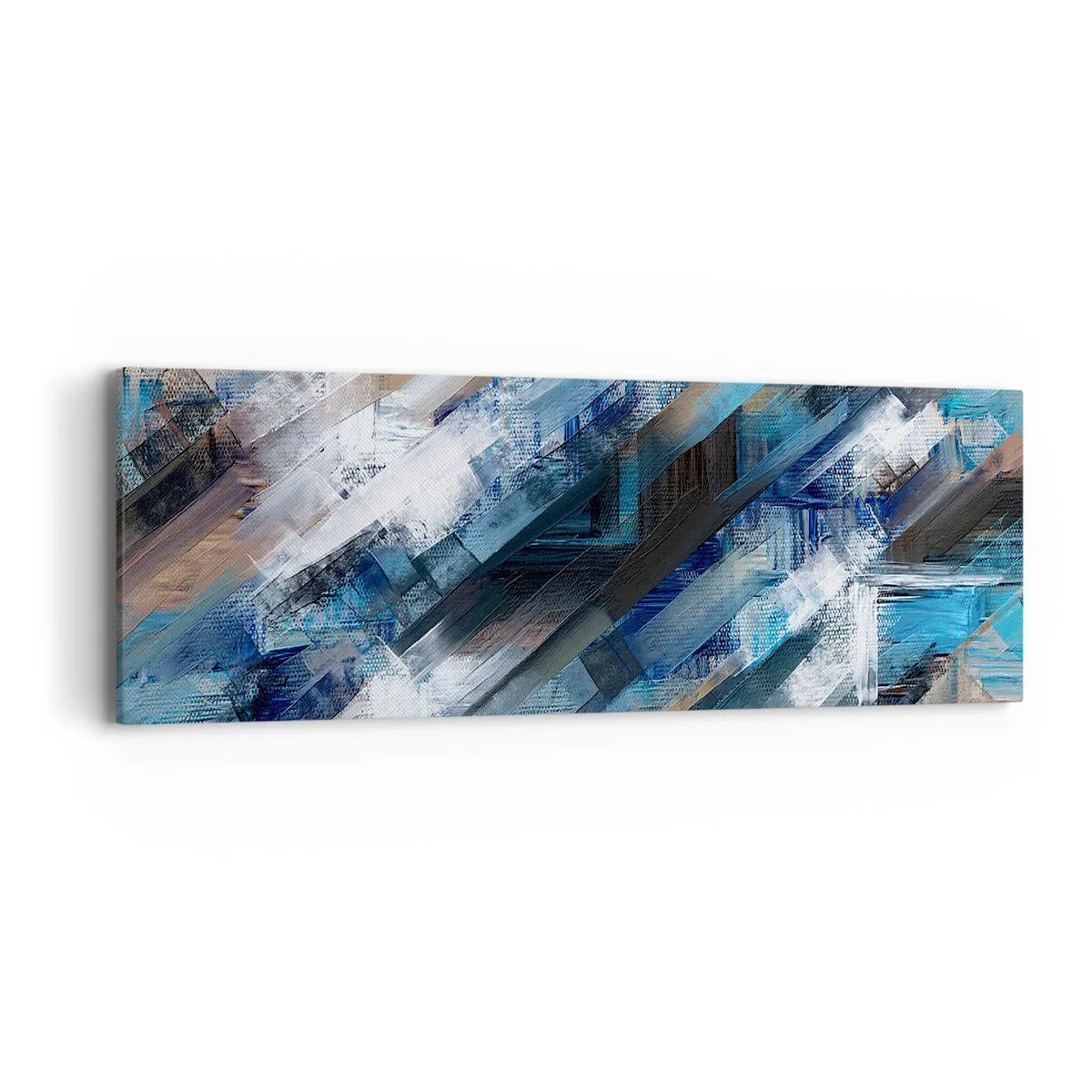 Tablou pe pânză - Pe o pantă albastră - 90x30 cm