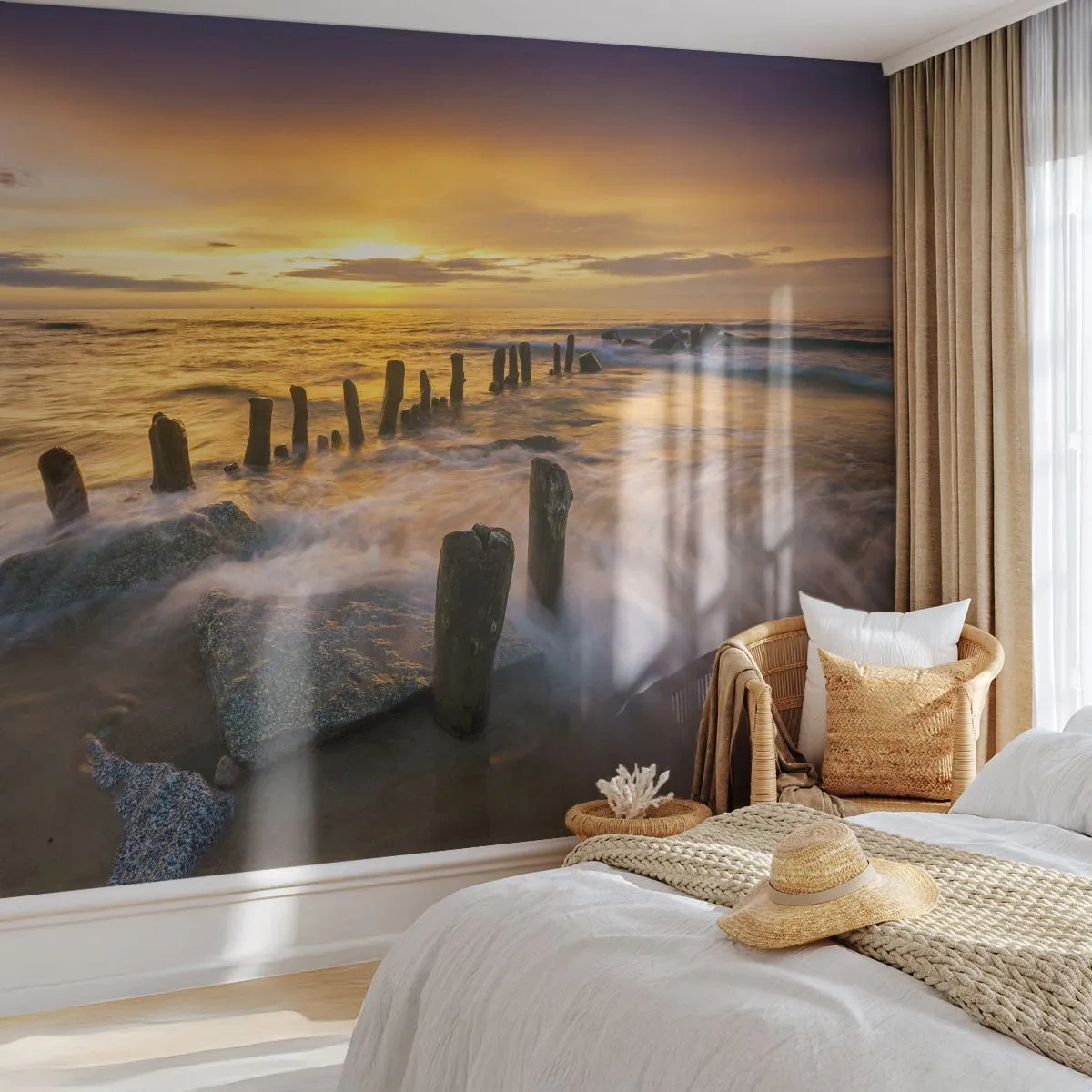 Tapet Premium Sand - Frumusețe brută a mării - Peisaj, Marea Baltica, plajă - 100x70 cm