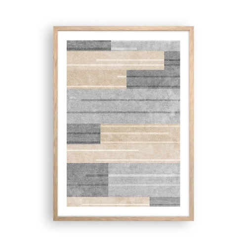 Poster în ramă de stejar deschis - Compoziție: în poziție verticală - 50x70 cm