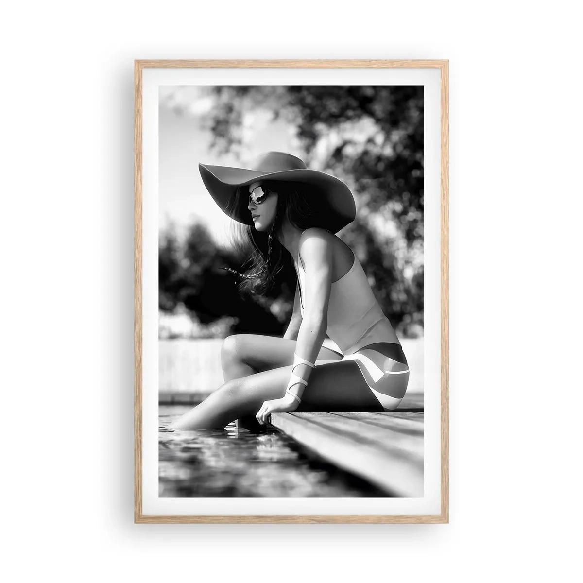 Poster în ramă de stejar deschis - Vis de vară - 61x91 cm