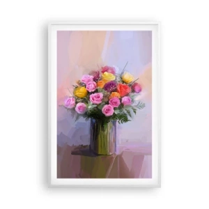 Poster în ramă albă - Frumusețe reținută - 61x91 cm