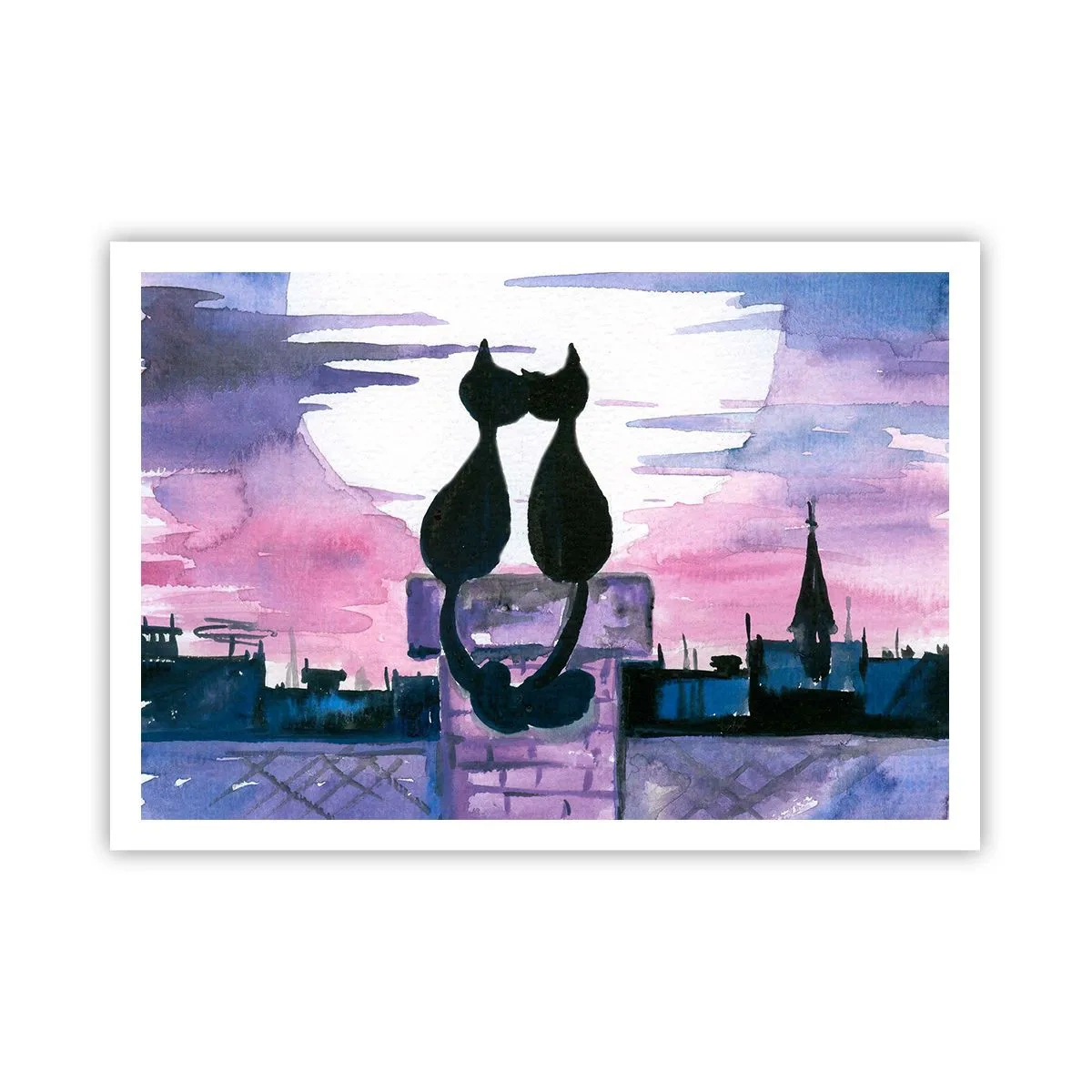Poster - Rendez-vous sub lună - 100x70 cm