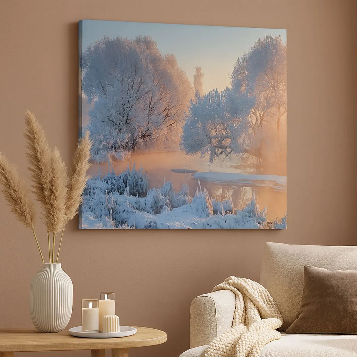 Tablou pe pânză - Totul strălucește în cristal însorit - 30x30 cm