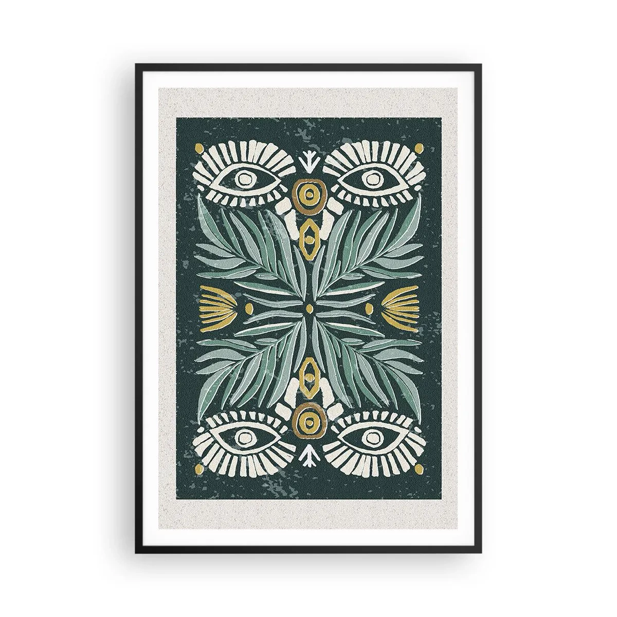 Poster în ramă neagră - Ca un decupaj folcloric - 70x100 cm