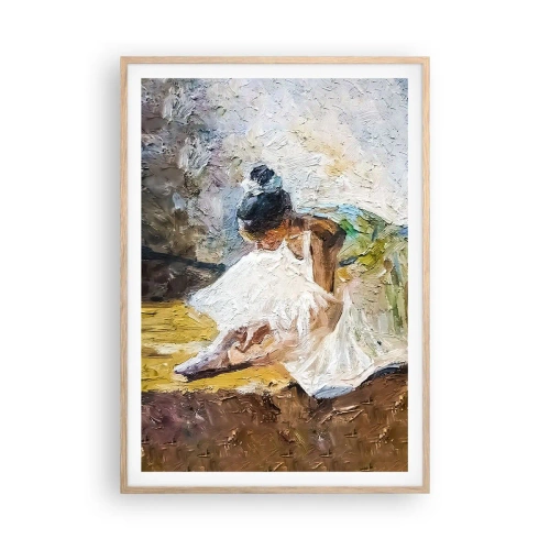 Poster în ramă de stejar deschis - Dintr-un tablou de Degas - 70x100 cm