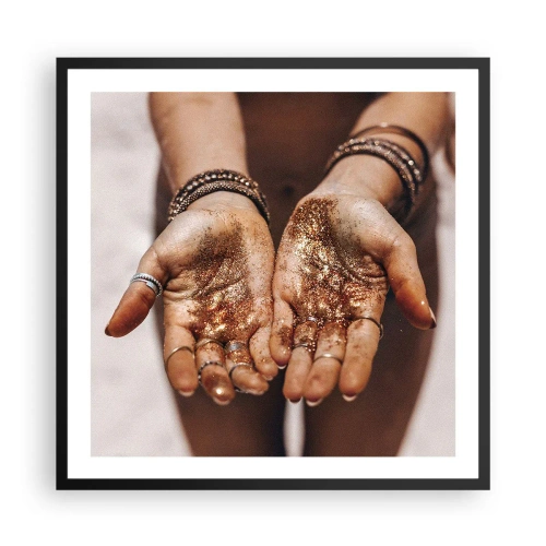 Poster în ramă neagră - Un cadou pentru tine - 60x60 cm