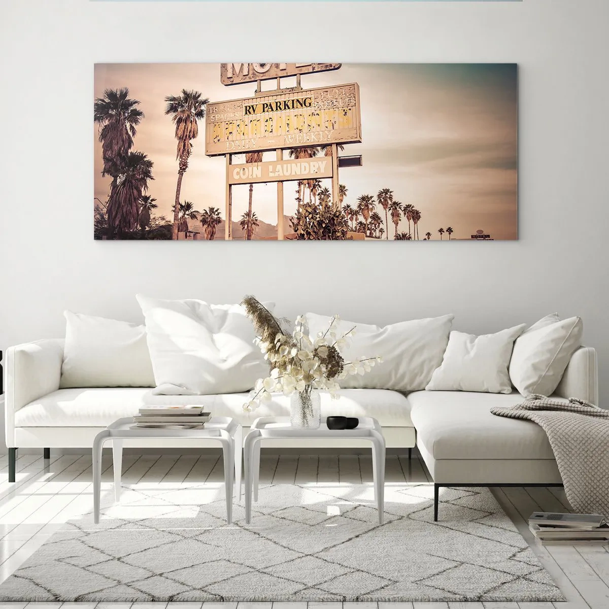 Tablou pe sticlă - Timpul s-a oprit aici - 120x50 cm