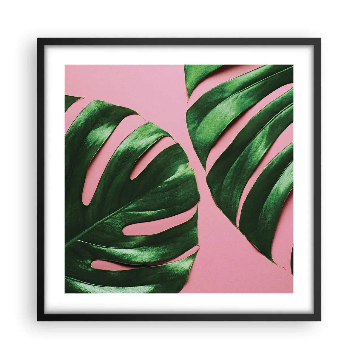 Poster în ramă neagră - Întâlnire verde - 50x50 cm