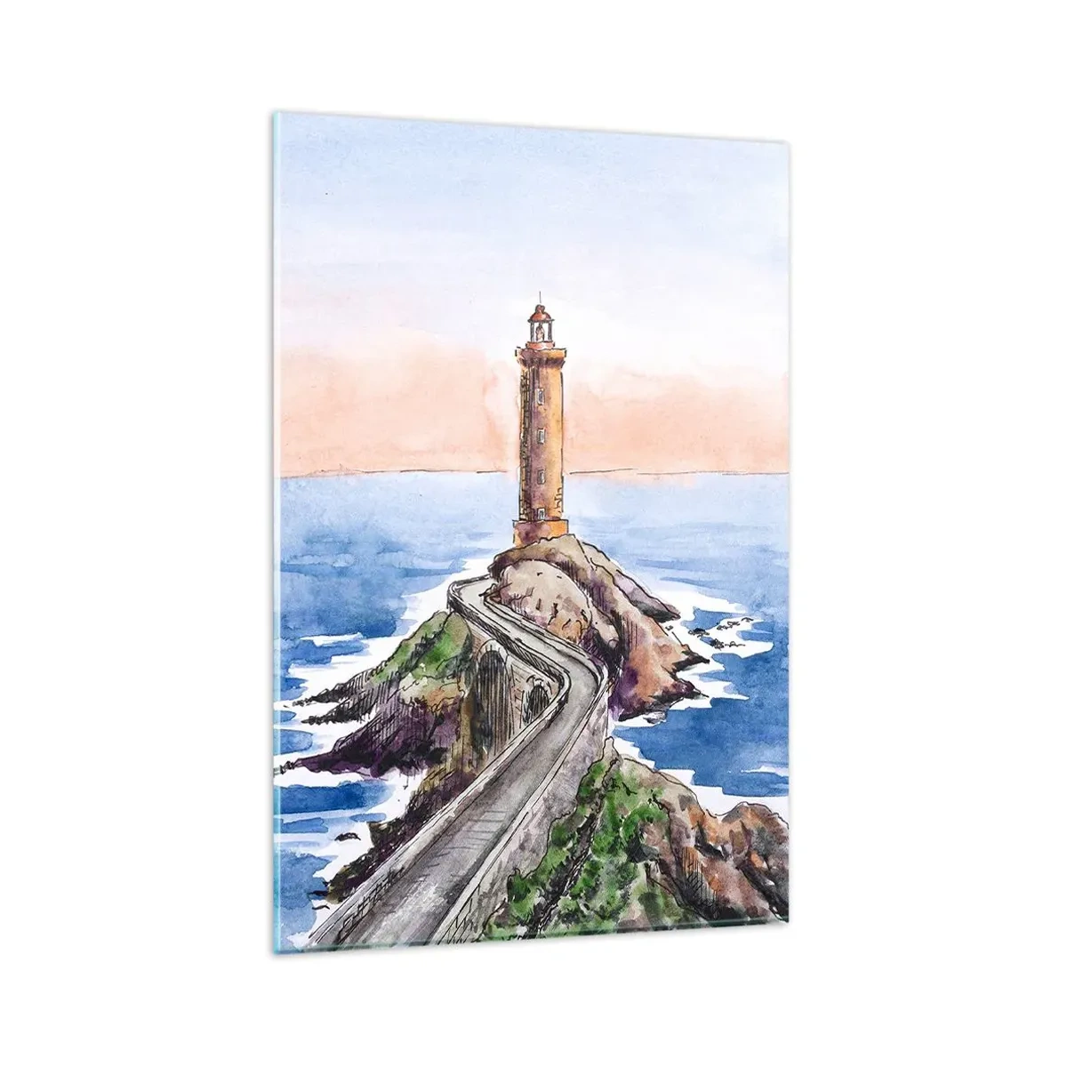 Tablou pe sticlă - Cu fața la mare - 80x120 cm