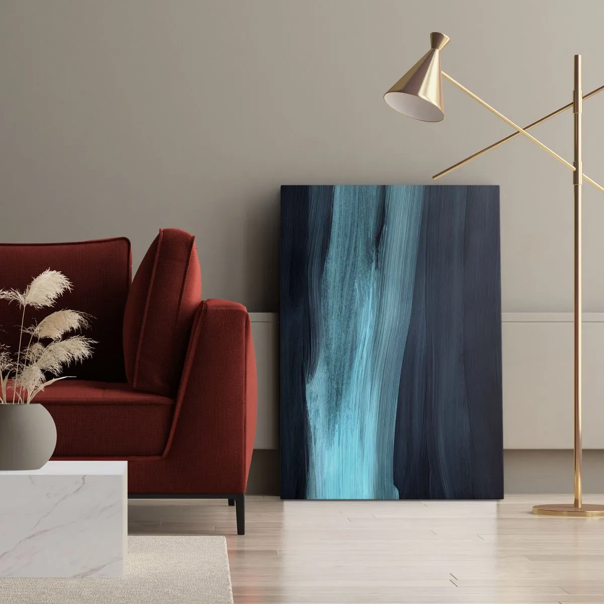 Tablou pe pânză - Du-te cu fluxul - 45x80 cm