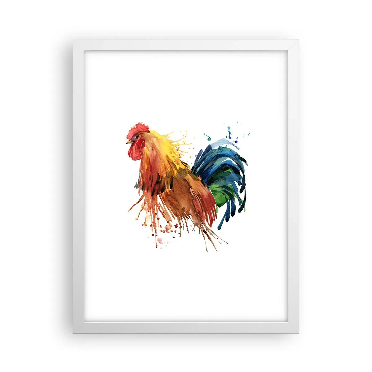 Poster în ramă albă - Haina regală, mândria regală - 30x40 cm