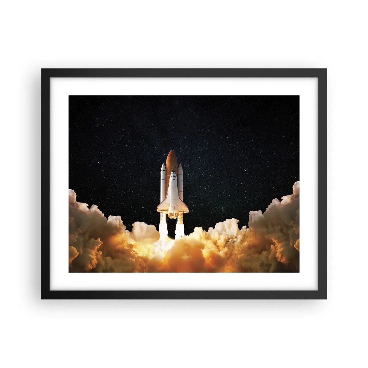 Poster în ramă neagră - Ad astra! - 50x40 cm