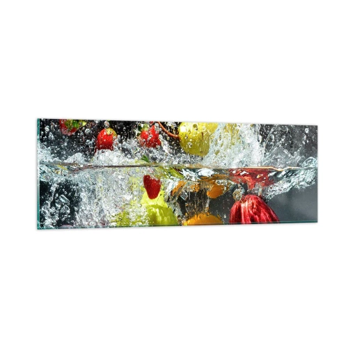 Tablou pe sticlă - Răcoritoare cu fructe - 90x30 cm