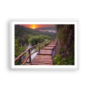 Poster în ramă albă - Frumusețe de necrezut - 70x50 cm