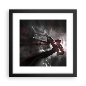 Poster în ramă neagră - În aburul jazzului - 30x30 cm