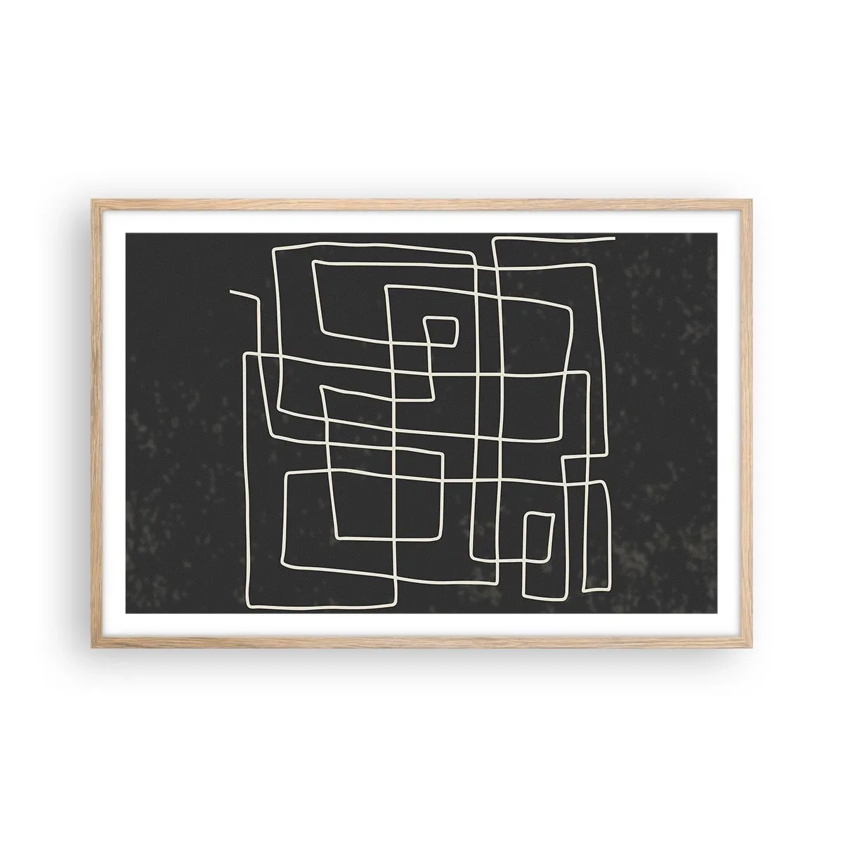 Poster în ramă de stejar deschis - Nu atât de simplu - 91x61 cm