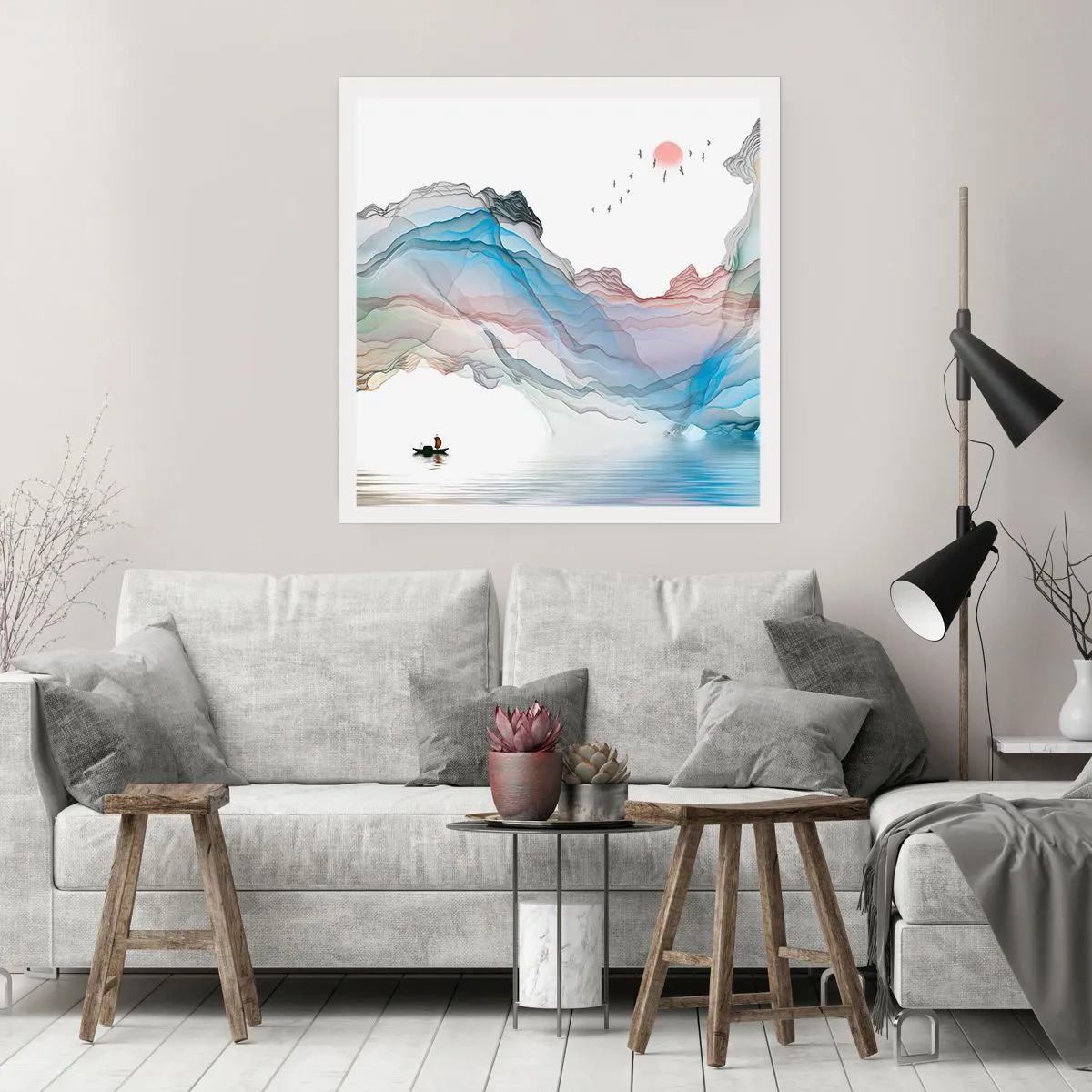 Poster - Spre munții de cristal - 60x60 cm