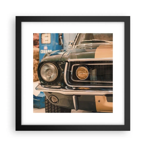 Poster în ramă neagră - Întâlnire cu o legendă - 30x30 cm