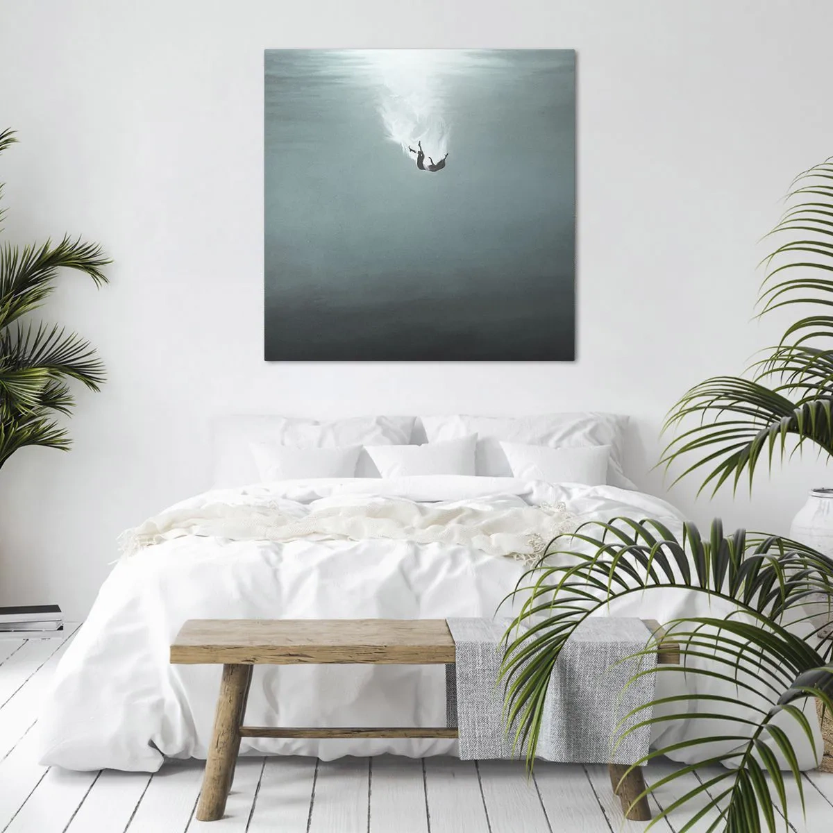Tablou pe pânză - În îmbrățișarea oceanului - 30x30 cm
