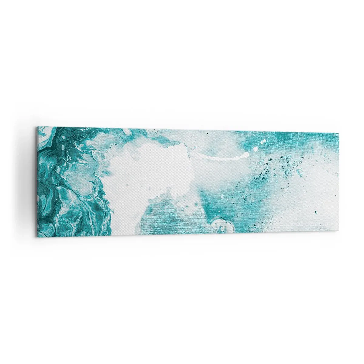 Tablou pe pânză - Câmpii inundabile de albastru - 160x50 cm