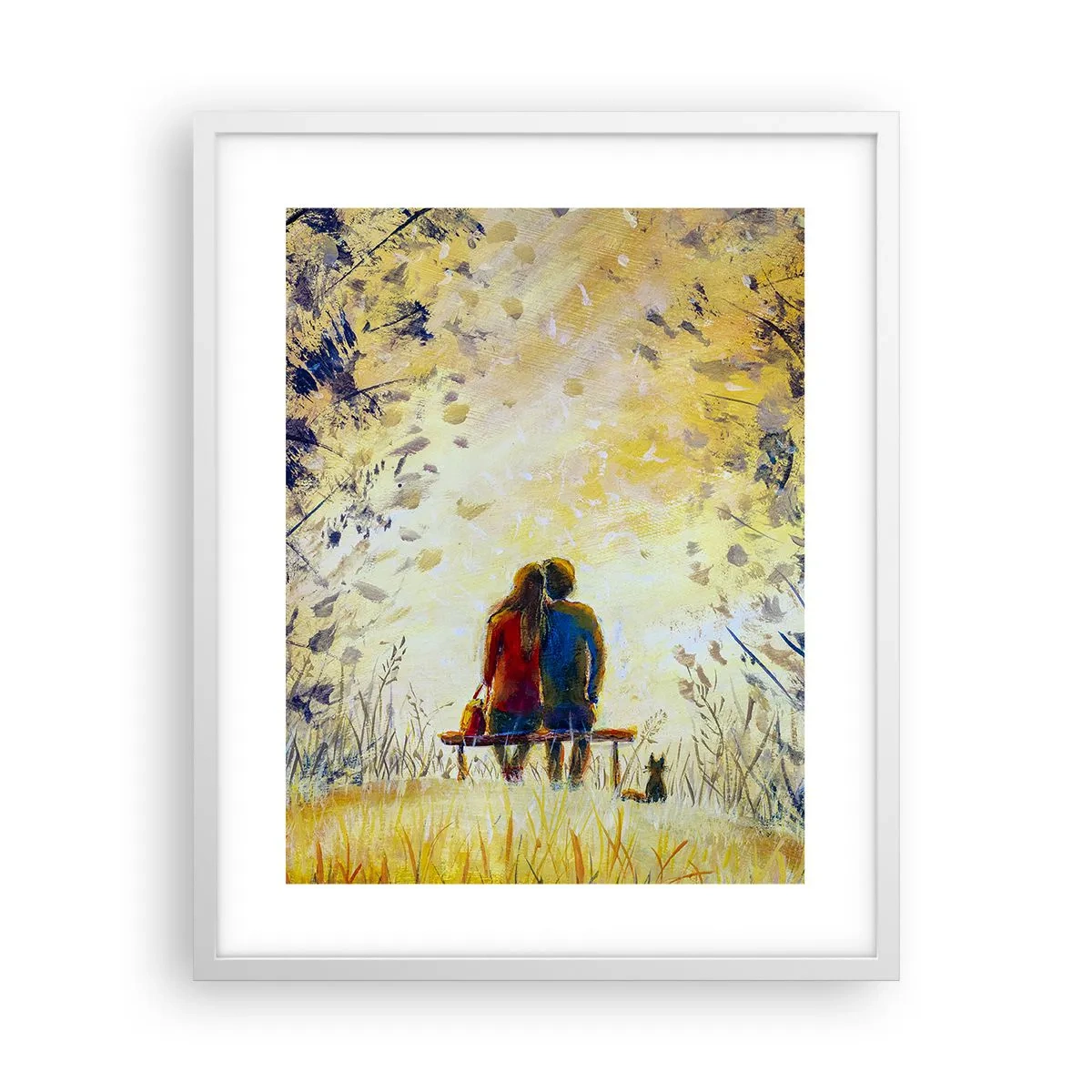 Poster în ramă albă - Un moment magic - 40x50 cm