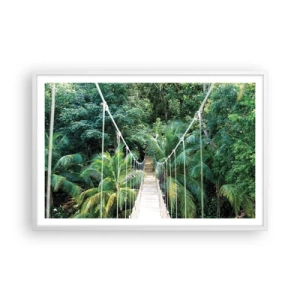 Poster în ramă albă - Welcome to the jungle! - 91x61 cm